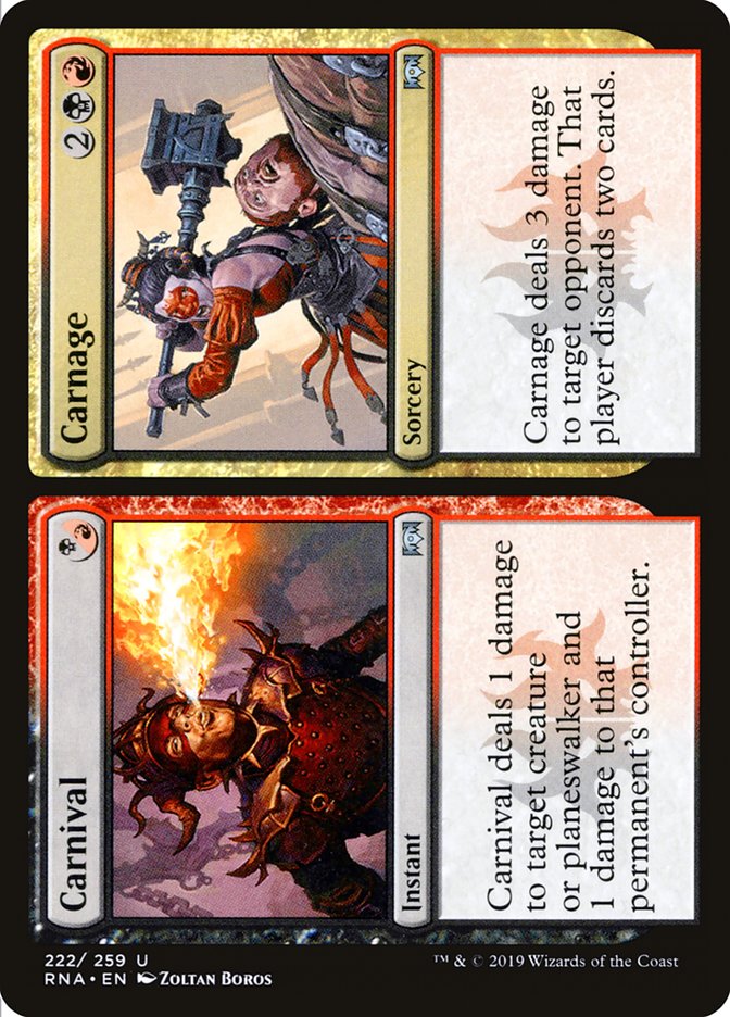 Carnival // Carnage [Ravnica Allegiance] | Dragon's Lair Comics and Fantasy Houston TX