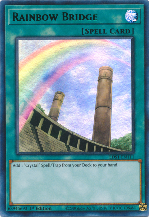 Rainbow Bridge (Green) [LDS1-EN111] Ultra Rare | Dragon's Lair Comics and Fantasy Houston TX