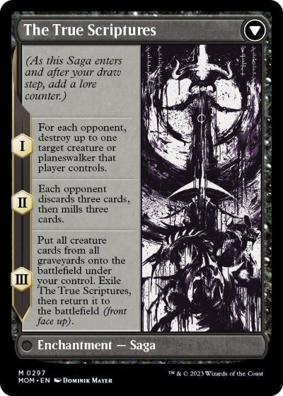 Sheoldred // The True Scriptures (Showcase Planar Booster Fun) [March of the Machine] | Dragon's Lair Comics and Fantasy Houston TX