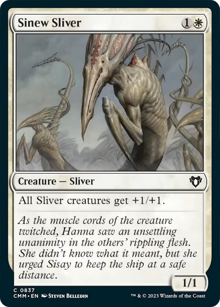 Sinew Sliver [Commander Masters] | Dragon's Lair Comics and Fantasy Houston TX