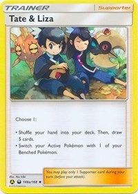 Tate & Liza (148a/168) (Alternate Art Promo) (Battle Arena Deck Exclusive) [Sun & Moon: Celestial Storm] | Dragon's Lair Comics and Fantasy Houston TX