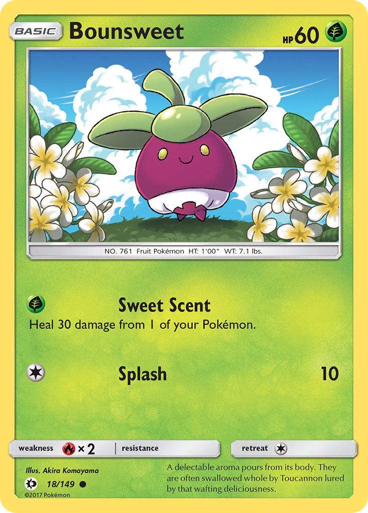 Bounsweet (18/149) [Sun & Moon: Base Set] | Dragon's Lair Comics and Fantasy Houston TX