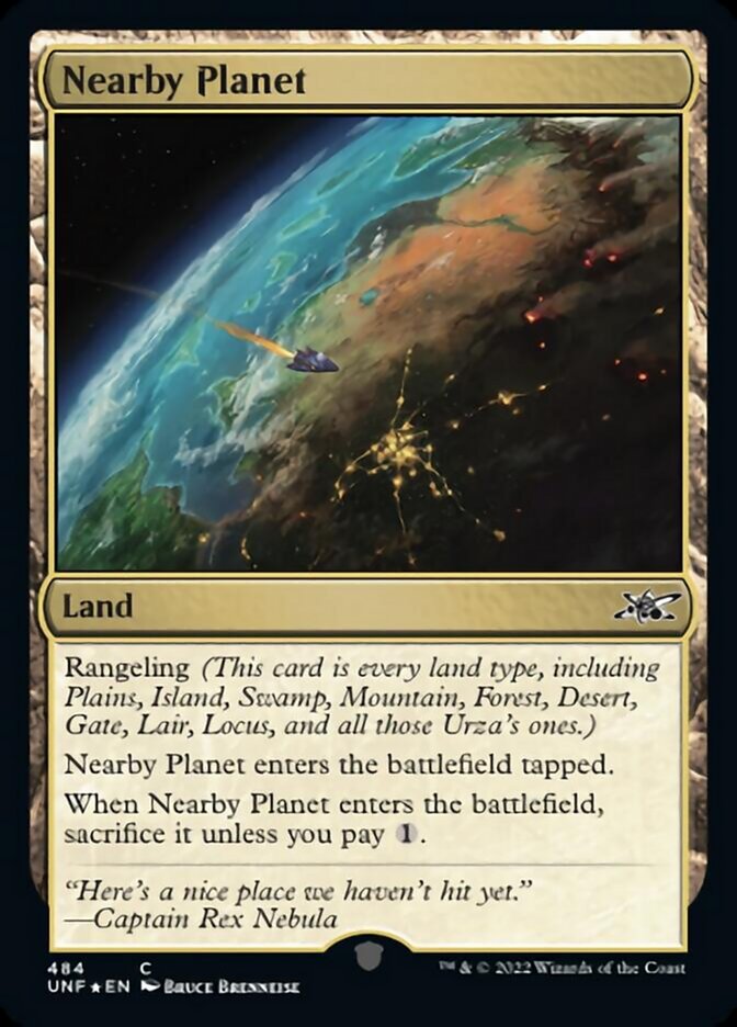 Nearby Planet (Galaxy Foil) [Unfinity] | Dragon's Lair Comics and Fantasy Houston TX