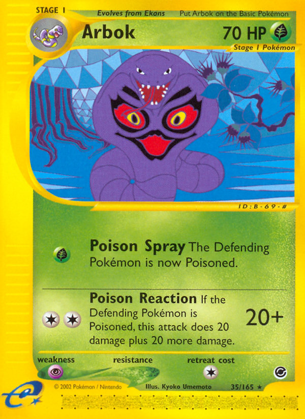 Arbok (35/165) [Expedition: Base Set] | Dragon's Lair Comics and Fantasy Houston TX