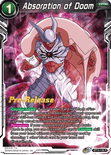 Absorption of Doom (BT15-138) [Saiyan Showdown Prerelease Promos] | Dragon's Lair Comics and Fantasy Houston TX