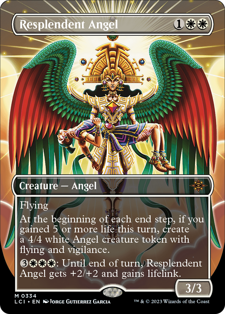 Resplendent Angel (Borderless) [The Lost Caverns of Ixalan] | Dragon's Lair Comics and Fantasy Houston TX
