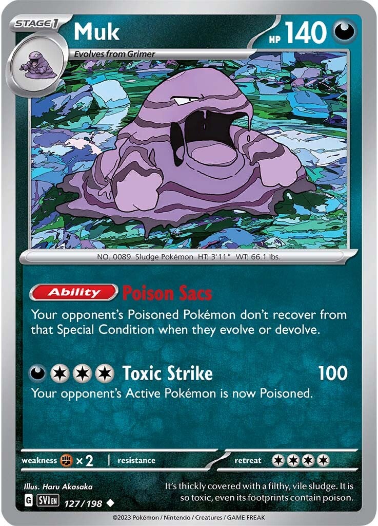Muk (127/198) [Scarlet & Violet: Base Set] | Dragon's Lair Comics and Fantasy Houston TX
