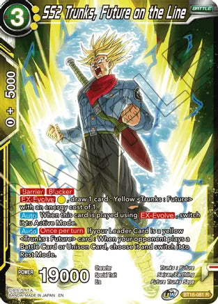 SS2 Trunks, Future on the Line (BT16-081) [Realm of the Gods] | Dragon's Lair Comics and Fantasy Houston TX