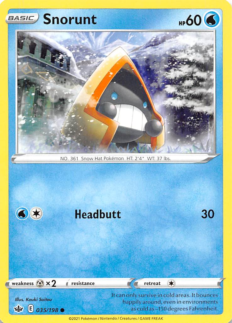Snorunt (035/198) [Sword & Shield: Chilling Reign] | Dragon's Lair Comics and Fantasy Houston TX