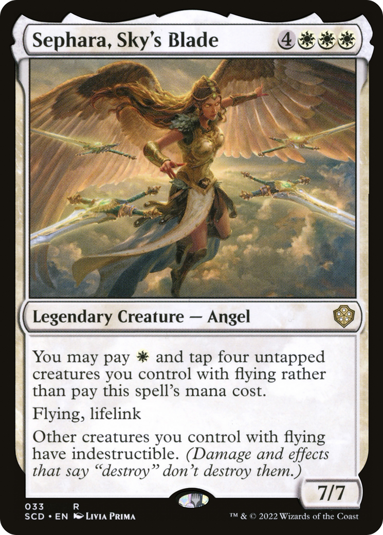 Sephara, Sky's Blade [Starter Commander Decks] | Dragon's Lair Comics and Fantasy Houston TX