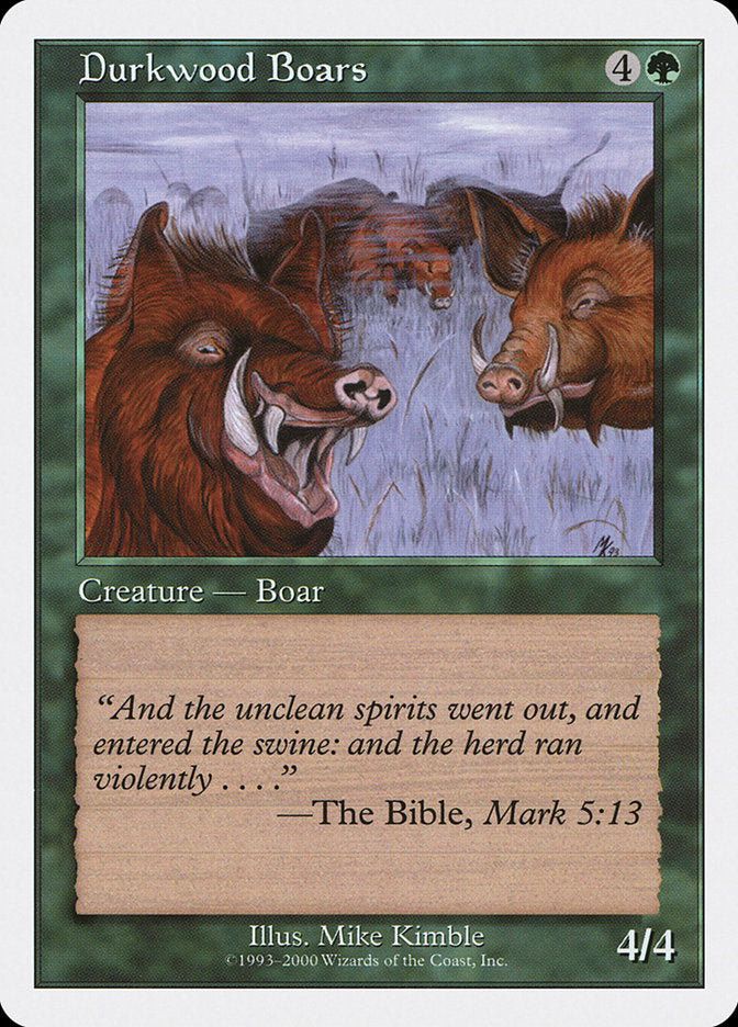 Durkwood Boars [Starter 2000] | Dragon's Lair Comics and Fantasy Houston TX