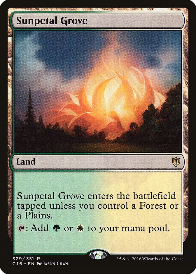 Sunpetal Grove [Commander 2016] | Dragon's Lair Comics and Fantasy Houston TX