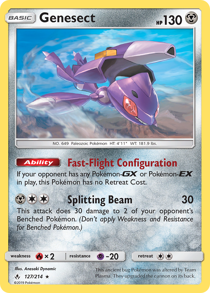Genesect (127/214) [Sun & Moon: Unbroken Bonds] | Dragon's Lair Comics and Fantasy Houston TX