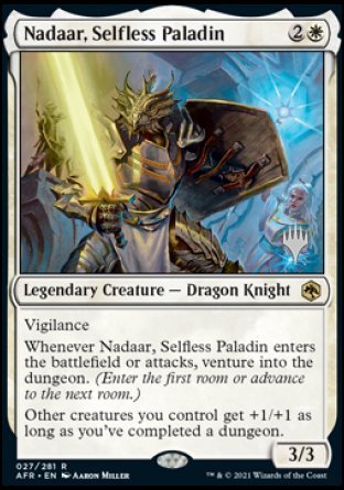 Nadaar, Selfless Paladin (Promo Pack) [Dungeons & Dragons: Adventures in the Forgotten Realms Promos] | Dragon's Lair Comics and Fantasy Houston TX