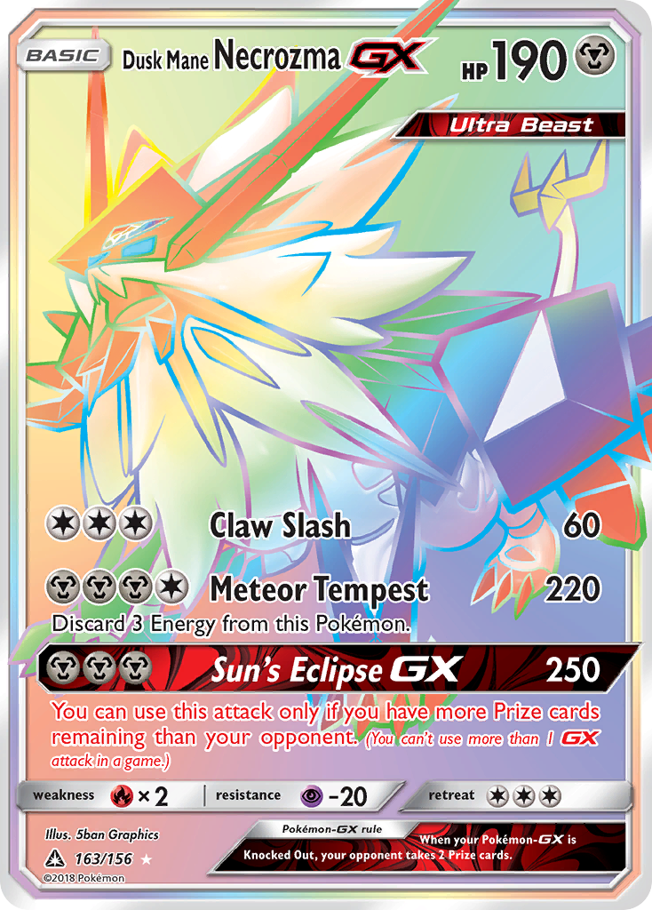 Dusk Mane Necrozma GX (163/156) [Sun & Moon: Ultra Prism] | Dragon's Lair Comics and Fantasy Houston TX