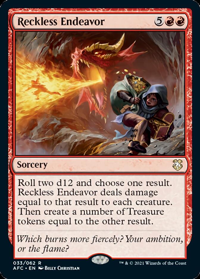 Reckless Endeavor [Dungeons & Dragons: Adventures in the Forgotten Realms Commander] | Dragon's Lair Comics and Fantasy Houston TX