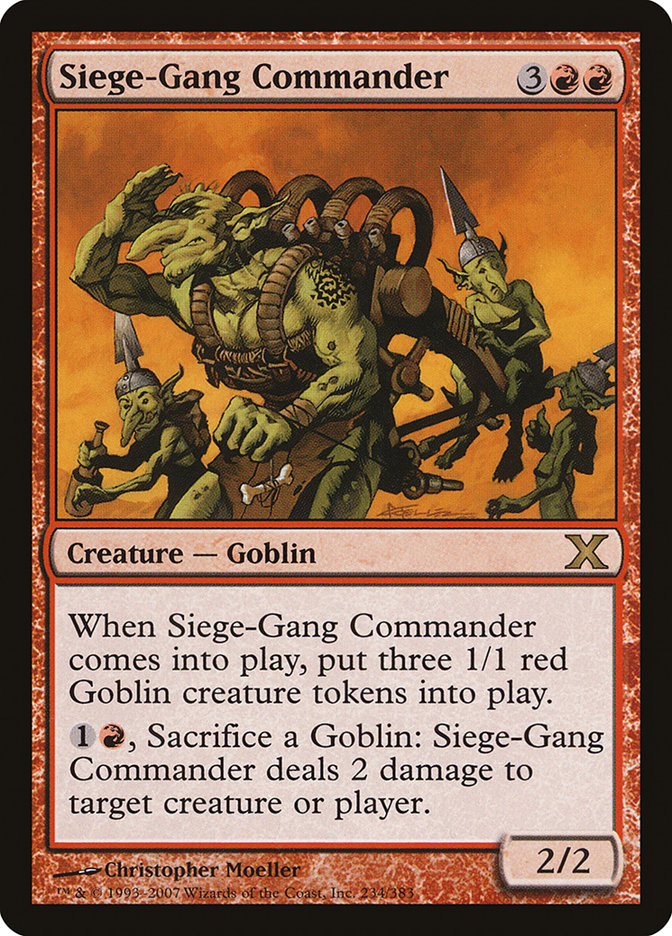 Siege-Gang Commander [Tenth Edition] | Dragon's Lair Comics and Fantasy Houston TX