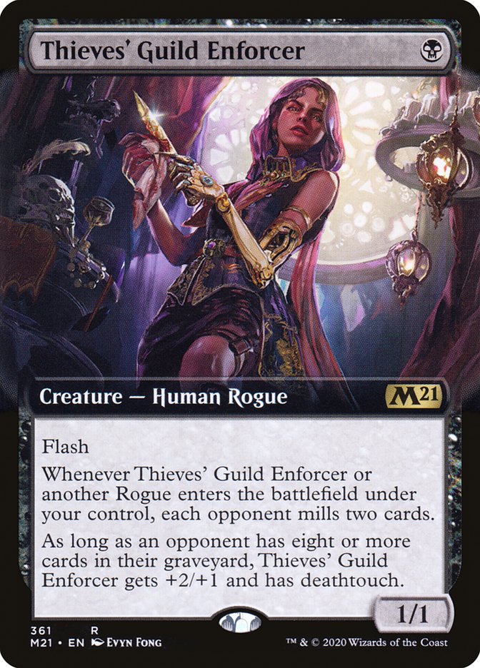 Thieves' Guild Enforcer (Extended Art) [Core Set 2021] | Dragon's Lair Comics and Fantasy Houston TX