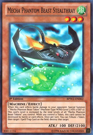 Mecha Phantom Beast Stealthray [BPW2-EN062] Super Rare | Dragon's Lair Comics and Fantasy Houston TX