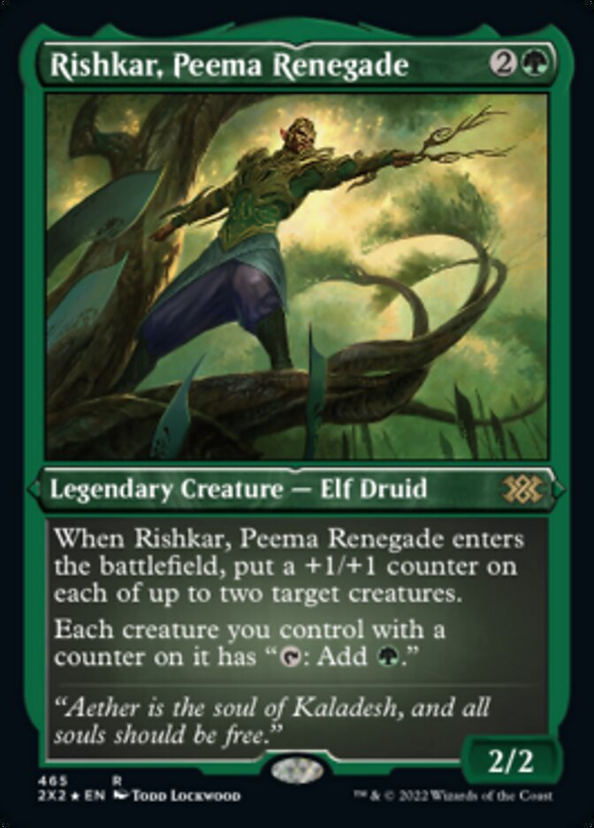 Rishkar, Peema Renegade (Foil Etched) [Double Masters 2022] | Dragon's Lair Comics and Fantasy Houston TX