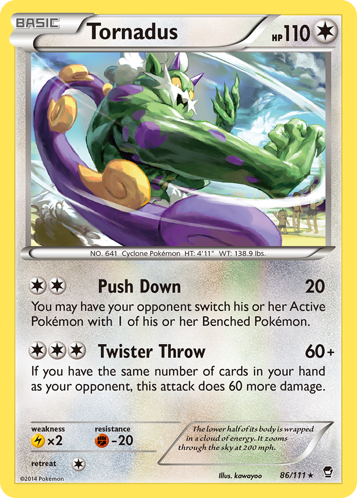 Tornadus (86/111) [XY: Furious Fists] | Dragon's Lair Comics and Fantasy Houston TX