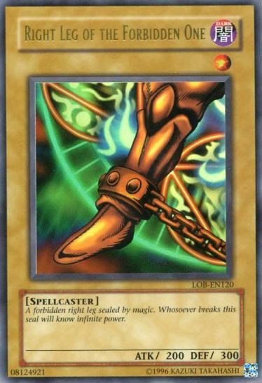 Right Leg of the Forbidden One [LOB-EN120] Ultra Rare | Dragon's Lair Comics and Fantasy Houston TX
