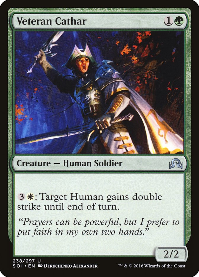 Veteran Cathar [Shadows over Innistrad] | Dragon's Lair Comics and Fantasy Houston TX