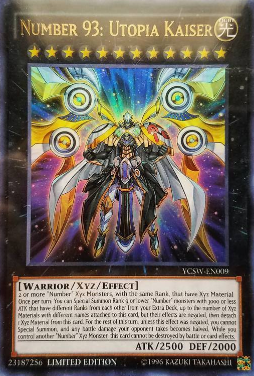Number 93: Utopia Kaiser [YCSW-EN009] Ultra Rare | Dragon's Lair Comics and Fantasy Houston TX