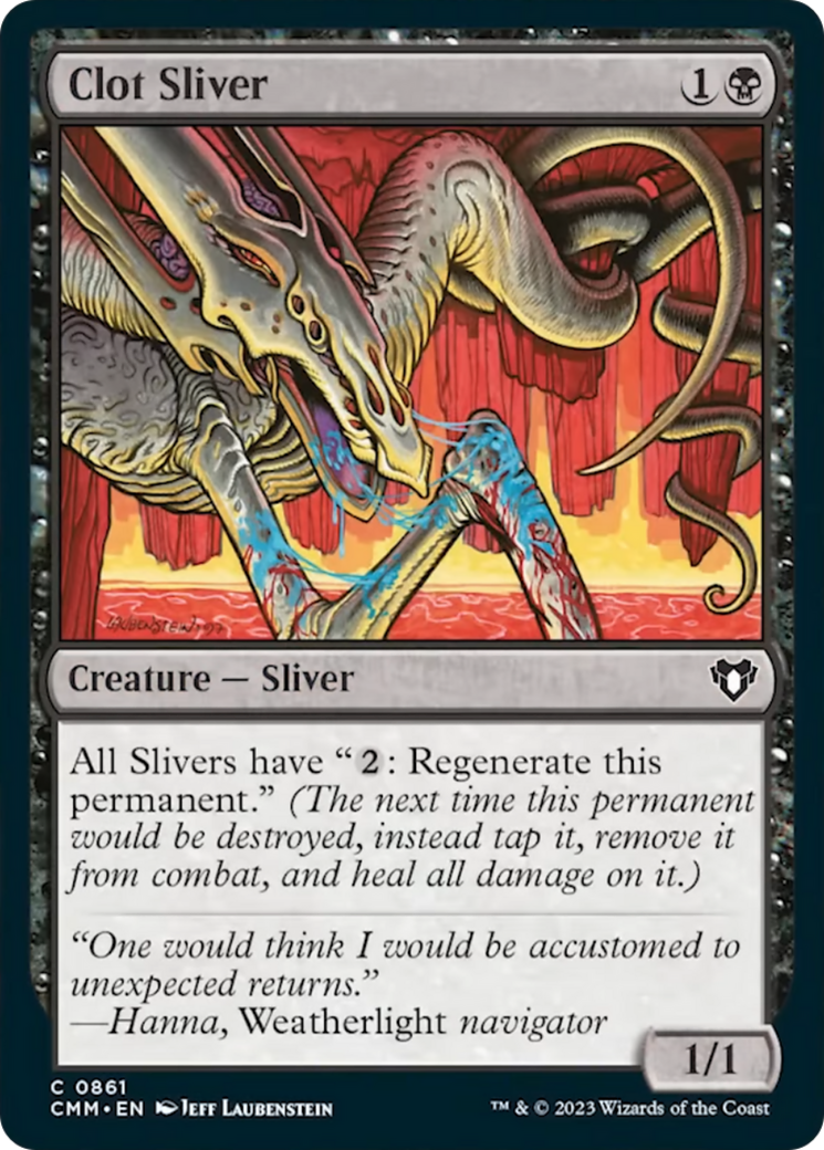 Clot Sliver [Commander Masters] | Dragon's Lair Comics and Fantasy Houston TX