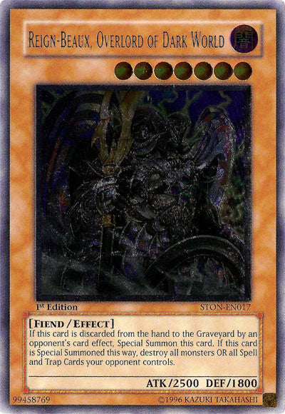Reign-Beaux, Overlord of Dark World [STON-EN017] Ultimate Rare | Dragon's Lair Comics and Fantasy Houston TX