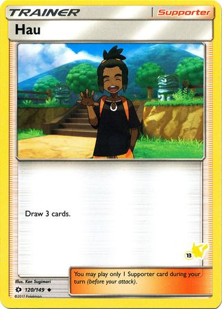 Hau (120/149) (Pikachu Stamp #13) [Battle Academy 2020] | Dragon's Lair Comics and Fantasy Houston TX