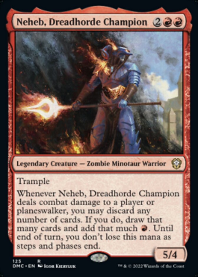 Neheb, Dreadhorde Champion [Dominaria United Commander] | Dragon's Lair Comics and Fantasy Houston TX