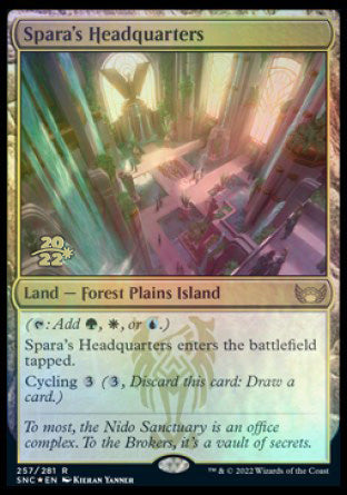 Spara's Headquarters [Streets of New Capenna Prerelease Promos] | Dragon's Lair Comics and Fantasy Houston TX