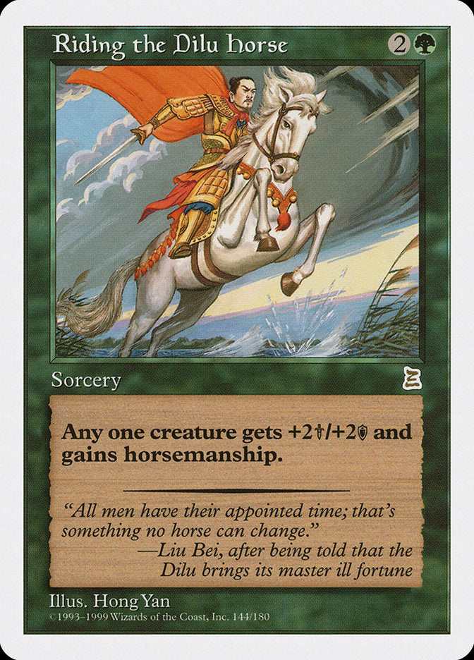 Riding the Dilu Horse [Portal Three Kingdoms] | Dragon's Lair Comics and Fantasy Houston TX