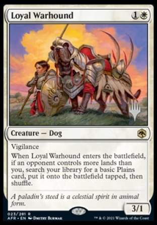 Loyal Warhound (Promo Pack) [Dungeons & Dragons: Adventures in the Forgotten Realms Promos] | Dragon's Lair Comics and Fantasy Houston TX