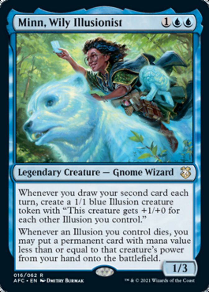 Minn, Wily Illusionist [Dungeons & Dragons: Adventures in the Forgotten Realms Commander] | Dragon's Lair Comics and Fantasy Houston TX