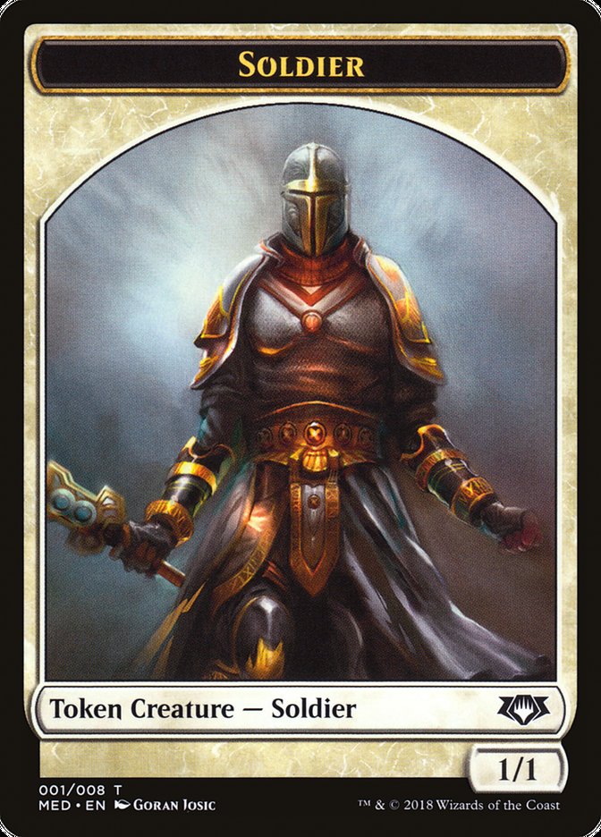 Soldier Token [Mythic Edition Tokens] | Dragon's Lair Comics and Fantasy Houston TX