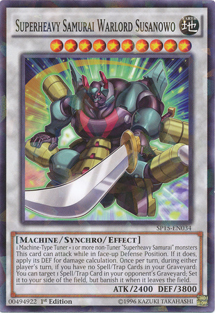 Superheavy Samurai Warlord Susanowo [SP15-EN034] Shatterfoil Rare | Dragon's Lair Comics and Fantasy Houston TX
