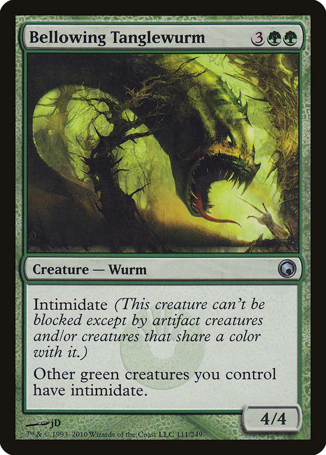 Bellowing Tanglewurm [Scars of Mirrodin] | Dragon's Lair Comics and Fantasy Houston TX
