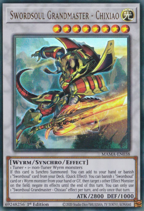 Swordsoul Grandmaster - Chixiao [MAMA-EN038] Ultra Rare | Dragon's Lair Comics and Fantasy Houston TX
