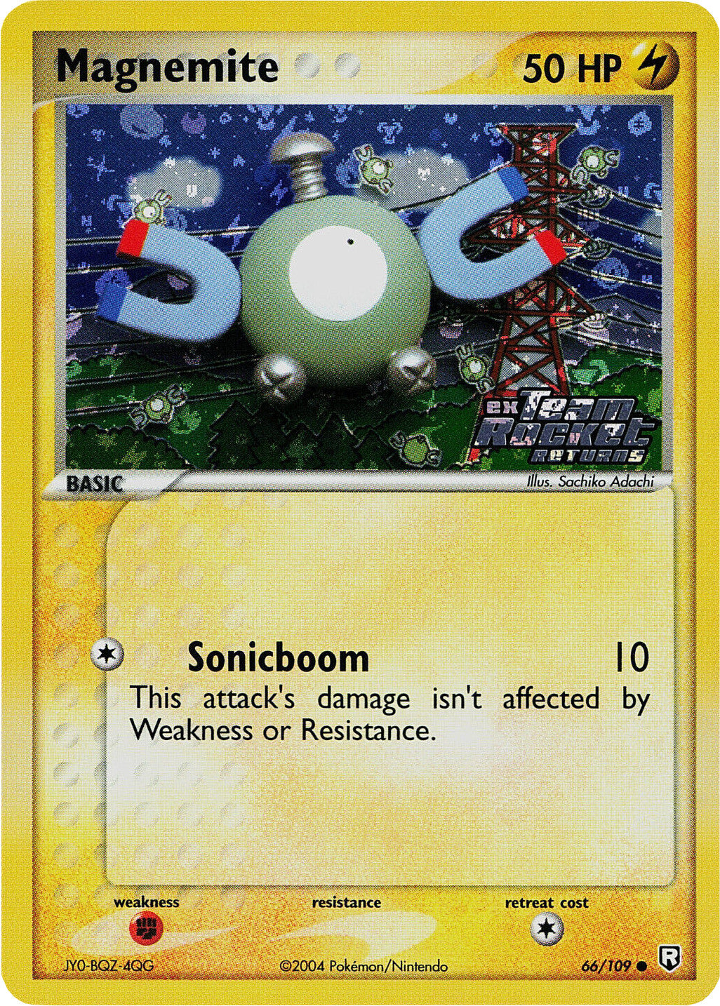 Magnemite (66/109) (Stamped) [EX: Team Rocket Returns] | Dragon's Lair Comics and Fantasy Houston TX