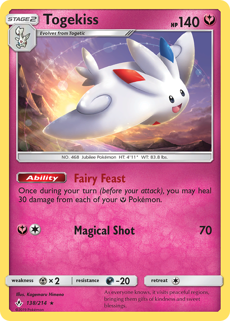 Togekiss (138/214) [Sun & Moon: Unbroken Bonds] | Dragon's Lair Comics and Fantasy Houston TX