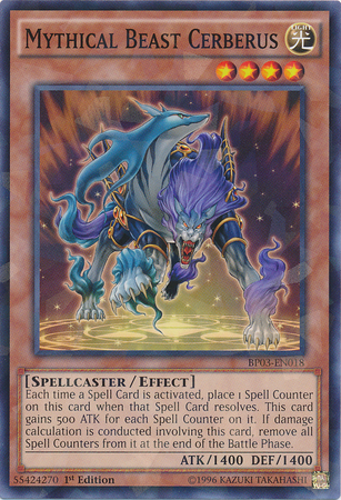Mythical Beast Cerberus [BP03-EN018] Shatterfoil Rare | Dragon's Lair Comics and Fantasy Houston TX