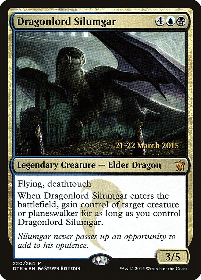 Dragonlord Silumgar [Dragons of Tarkir Prerelease Promos] | Dragon's Lair Comics and Fantasy Houston TX