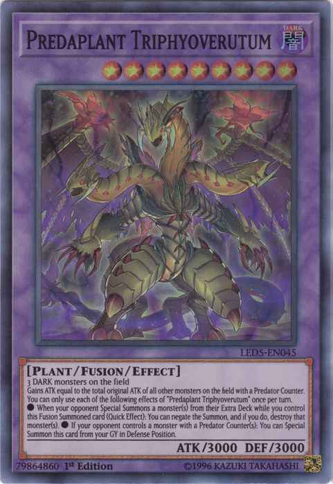 Predaplant Triphyoverutum [LED5-EN045] Super Rare | Dragon's Lair Comics and Fantasy Houston TX