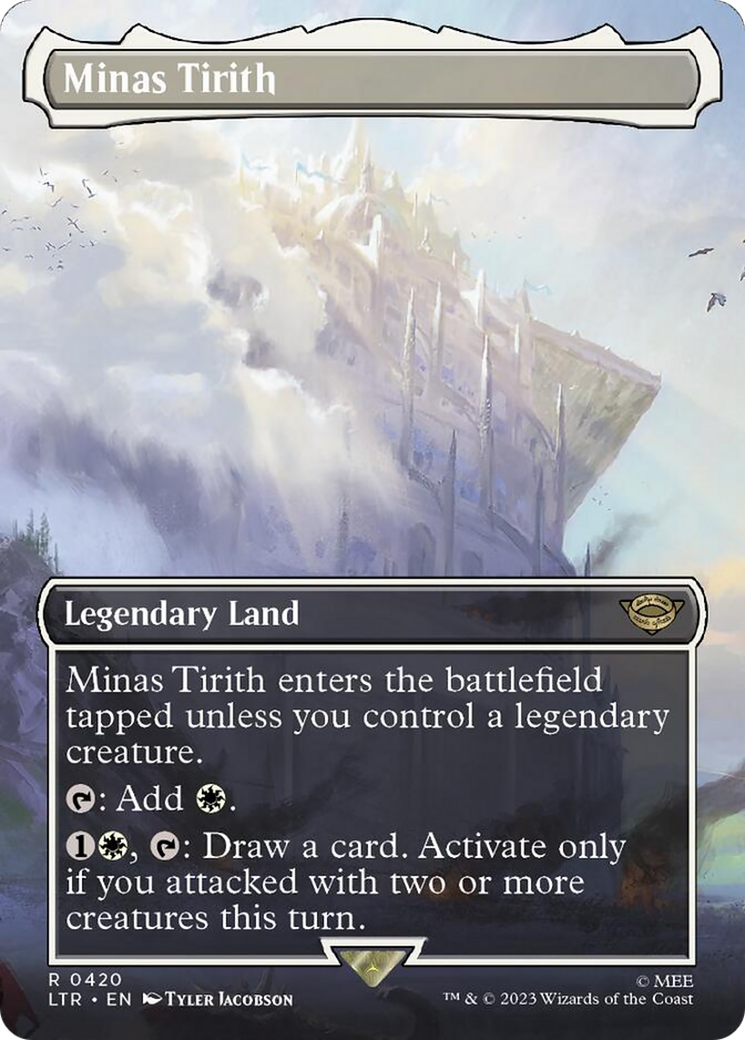 Minas Tirith (Borderless Alternate Art) (420) [The Lord of the Rings: Tales of Middle-Earth] | Dragon's Lair Comics and Fantasy Houston TX