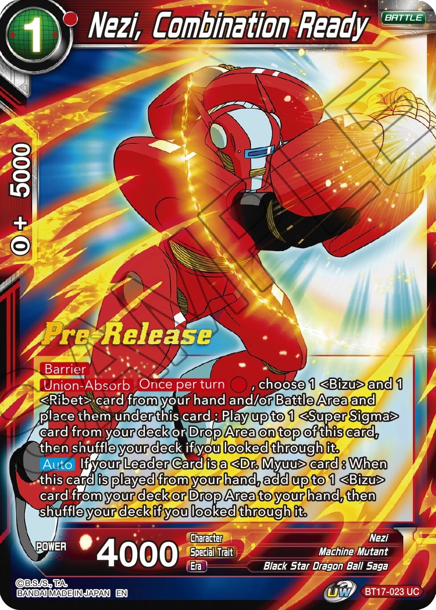 Nezi, Combination Ready (BT17-023) [Ultimate Squad Prerelease Promos] | Dragon's Lair Comics and Fantasy Houston TX