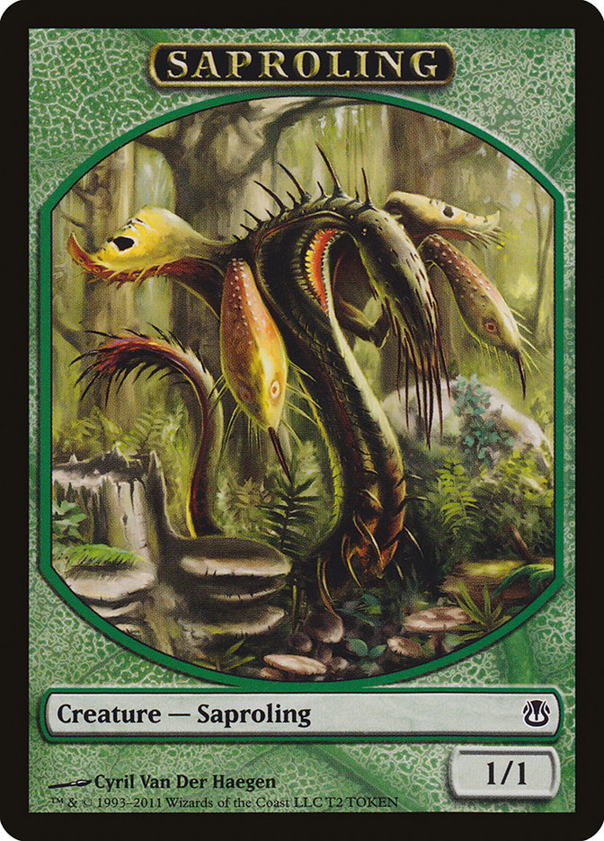 Saproling Token [Duel Decks: Ajani vs. Nicol Bolas Tokens] | Dragon's Lair Comics and Fantasy Houston TX