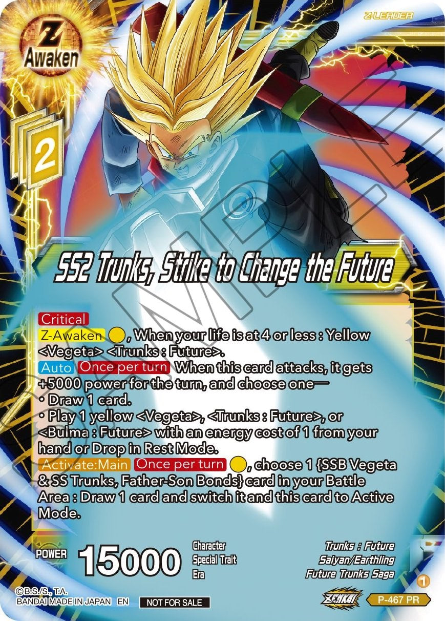 SS2 Trunks, Strike to Change the Future (Z03 Dash Pack) (P-467) [Promotion Cards] | Dragon's Lair Comics and Fantasy Houston TX