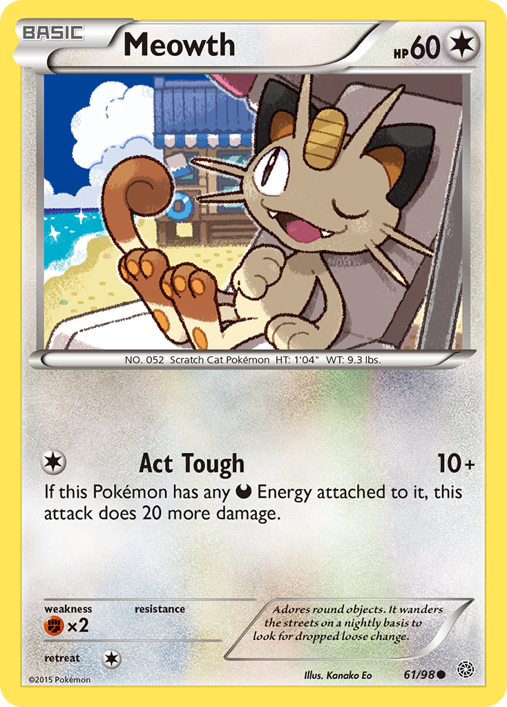 Meowth (61/98) [XY: Ancient Origins] | Dragon's Lair Comics and Fantasy Houston TX